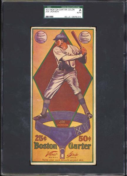 1914 Boston Garter Color Joe Jackson SGC Authentic