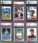 1985 Topps Mini Test Issue Group of 11 SGC and PSA Graded with Stars and HOFers