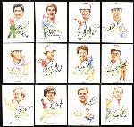 1990 Imperial Publishing American Golfers Group of Two 20-card Complete Sets with 16 Autographs: Payne Stewart, Strange, Trevino, Nicklaus, etc.