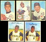 1967 Dexter Press Pirates Group of 21 with Clemente, etc. & 1967 Topps Pin-Ups Group of 58 with Stars