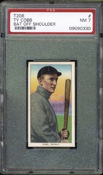 1909-11 T206 Ty Cobb "Bat off Shoulder" PSA 7 NM