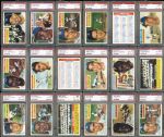 1956 Topps Exceptionally High-Grade Complete Set Completely PSA Graded 