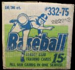1975 Topps Mini Baseball Unopened Wax Pack Case