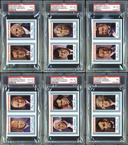 1975 Visual Panographics American Presidents Complete Set Completely PSA Graded