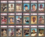 1962 Topps Exceptionally High Grade Complete Set with  PSA Graded
