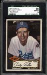 1952 Topps #1 Andy Pafko "Black Back" SGC 88 NM/MT 8