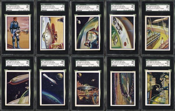 1962 Mister Softee Trip to the Moon High-Grade Set All SGC Graded