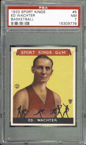 1933 Sport Kings #5 Ed Wachter PSA 7 NM