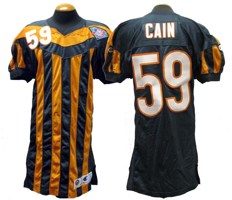 Lot Detail - 1994 Joe Cain Chicago Bears Game-Used Throwback Jersey