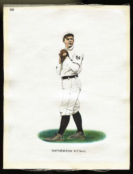 1911 S81 Silks #108 Christy Mathewson 