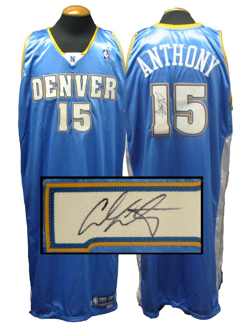 Carmelo Anthony Autographed Jersey
