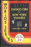 1932 "Called Shot" World Series Program Cubs vs Yankees