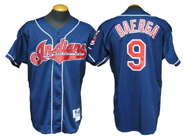 1995 Carlos Baerga Cleveland Indians Game-Worn World Series Jersey With Special World Series Patch