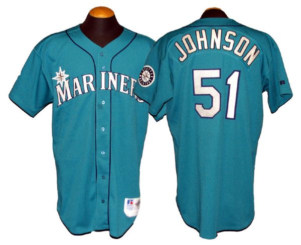 1996 Randy Johnson Seattle Mariners Game-Used Alternate Jersey