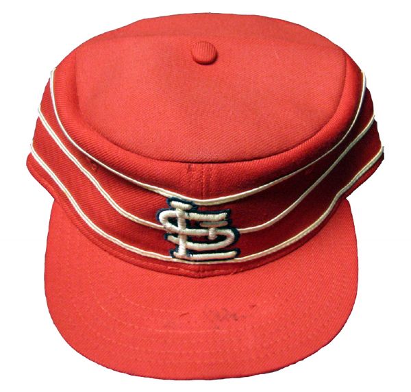 1976 Lou Brock St. Louis Cardinals Game-Used Signed Hat