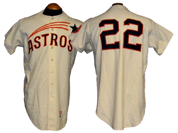 1968 Ron Davis Houston Astros Game-Used Home Jersey