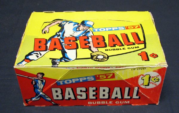 1957 Topps Baseball 1 Cent Display Box