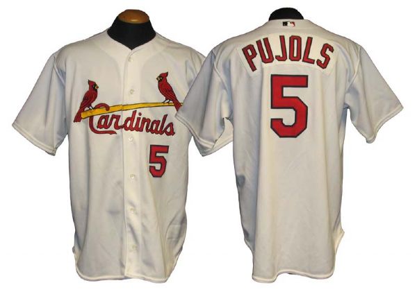 2001 Albert Pujols Rookie Year St. Louis Cardinals Game-Used Jersey