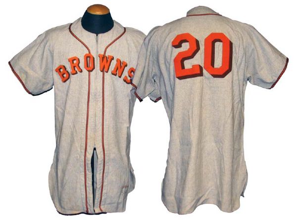 1951 Al Widmar St. Louis Browns Game-Used Jersey