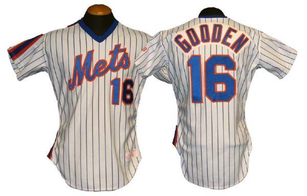 1986 Dwight Gooden New York Mets Game-Used Jersey