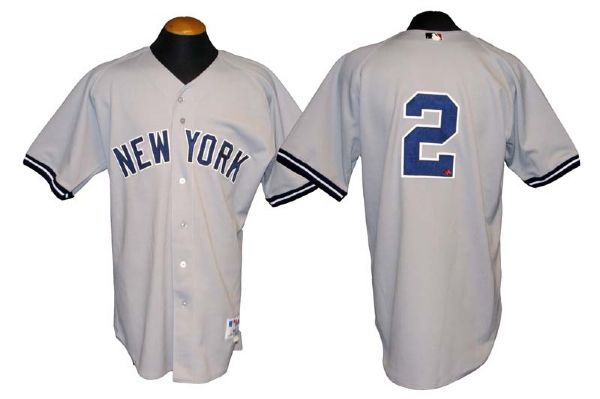 2002 Derek Jeter New York Yankees Game-Used Road Jersey