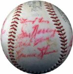 1958 Pittsburgh Pirates Team-Signed Ball with Roberto Clemente LOA PSA/DNA