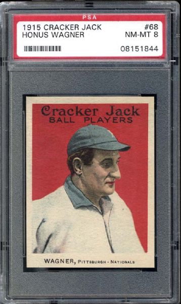 1915 Cracker Jack #68 Honus Wagner PSA 8 NM/MT