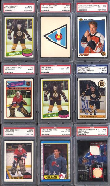 1954-2001 Hockey Card Collection of (124) Cards Nearly All PSA/GAI Graded