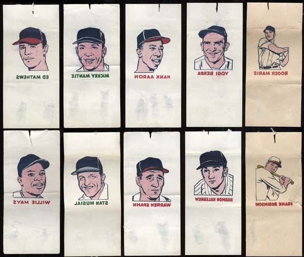 1960 Topps Baseball Tattoos Complete Set