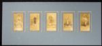 1887 N172 Old Judge Display Group of (5) Featuring HOFer "Smiling" Mickey Welch and Billy Sunday