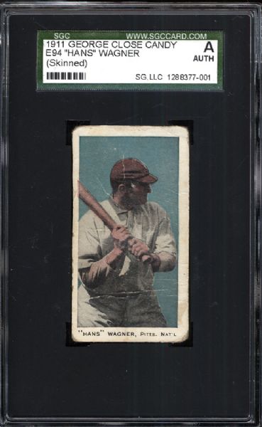 1911 George Close Candy E94 Hans Wagner SGC Authentic 