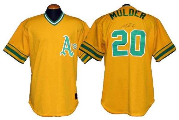 2002 Mark Mulder Oakland As Game-Used and Signed Jersey LOA JSA
