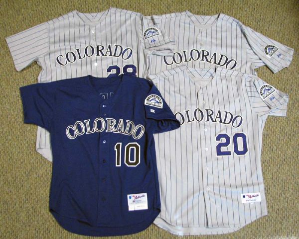 2000s Colorado Rockies Game-Used Jerseys Group of (8) 