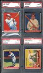 1933 Goudey Group of 4 PSA Graded Cards With Hornsby
