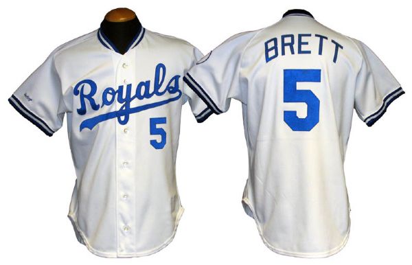 1988 George Brett Kansas City Royals Game-Used Jersey
