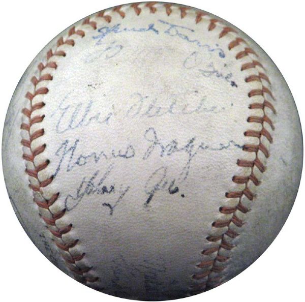 1944 Pittsburgh Pirates Team-Signed ONL (Frick) Ball Featuring Honus Wagner LOA JSA