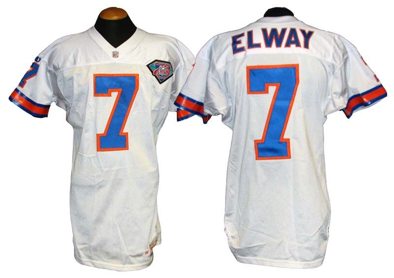 john elway game worn jersey