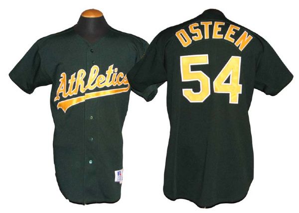 1994 Gavin Osteen Oakland As Alternate Game-Used Jersey with 125th Anniversary Patch