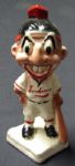 1948 Stanford Pottery Cleveland Indians Chief Wahoo Bank "Gold Tooth"