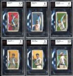1909-11 T206 Group of 12 BVG Graded Cards 