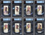1909-11 M116 Sporting Life Group of 8 HOFers and Stars all BVG Authentic/Altered