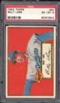 1952 Topps #20 Billy Loes Red Back PSA 6 EX/MT