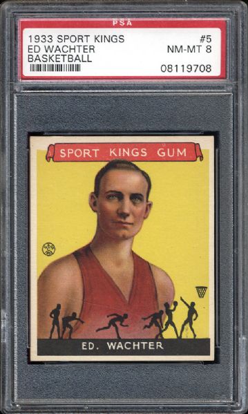 1933 Sport Kings #5 Ed Wachter PSA 8 NM/MT