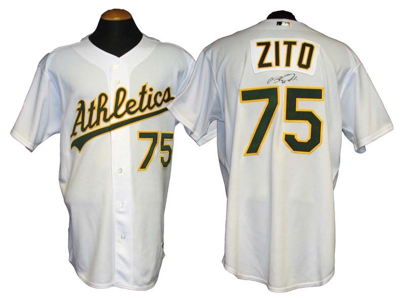 Lot Detail - 2006 Barry Zito Oakland Athletics Game-Used and Signed Jersey  LOA JSA