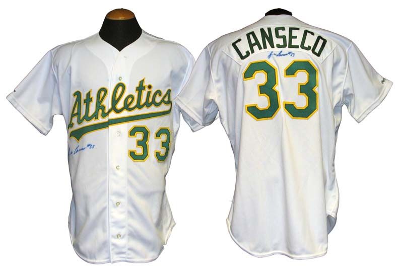 canseco signed jersey