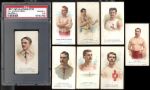 1887 N28 and N29 Allen & Ginter Group of Eight (8) Cards Including Caruthers and Mulvey