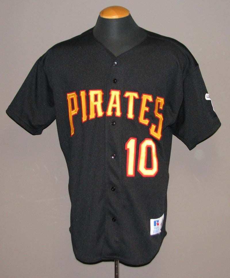 black and yellow pirate jersey