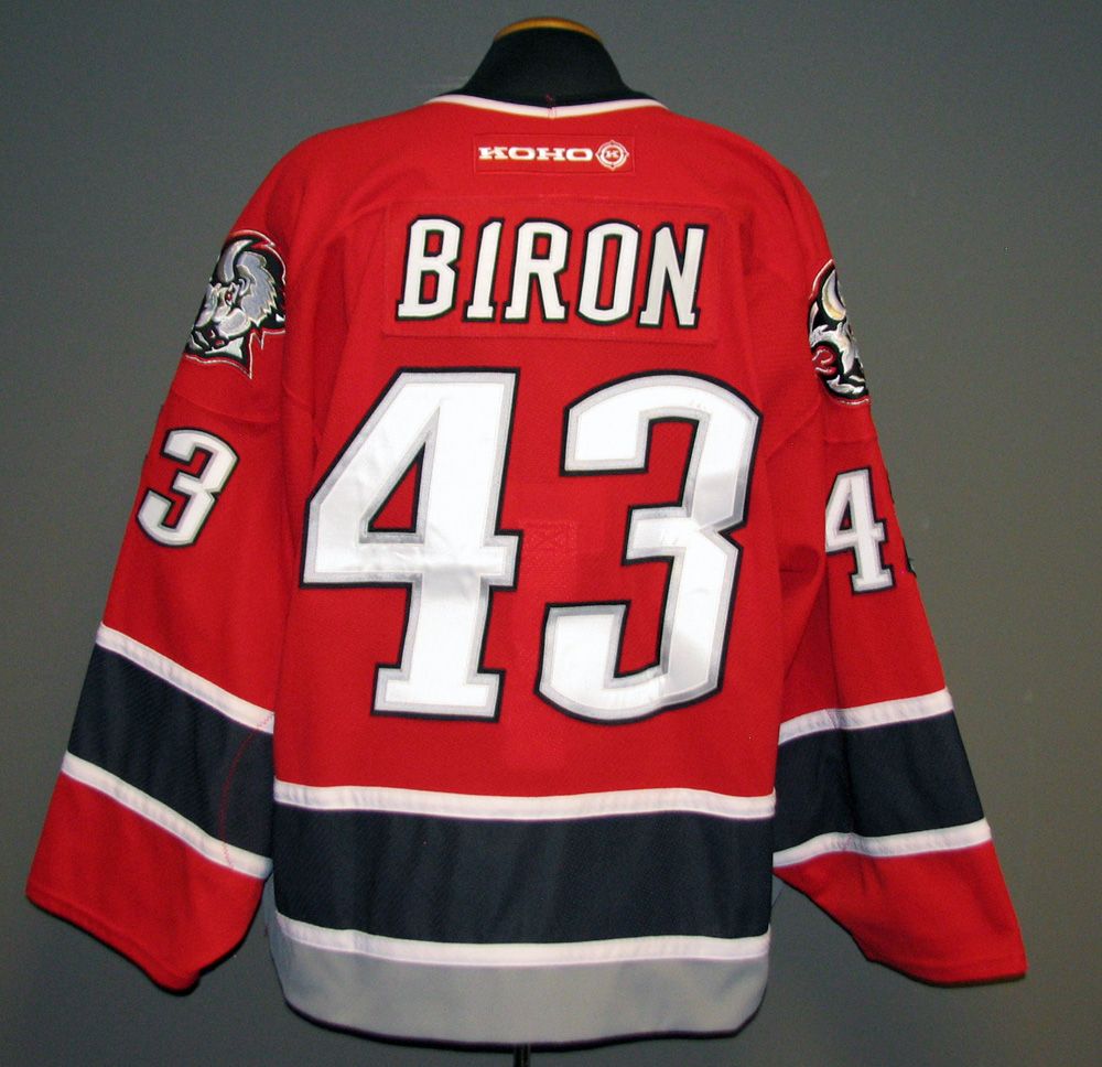 2000-01 Martin Biron Sabres Game Worn Jersey