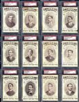 Exceptionally Scarce 1906 Lincoln Publishing Postcards Near Complete Set (12/20) 