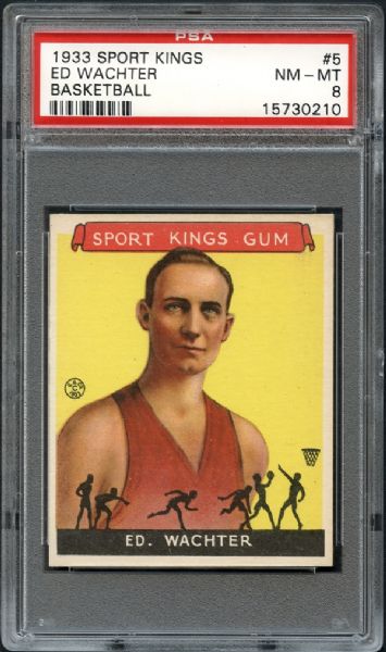 1933 Sport Kings #5 Ed Wachter PSA 8 NM/MT